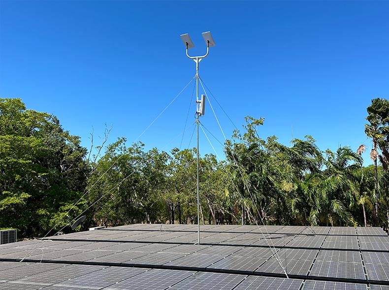 Dual Starlink 6m Rooftop Mast